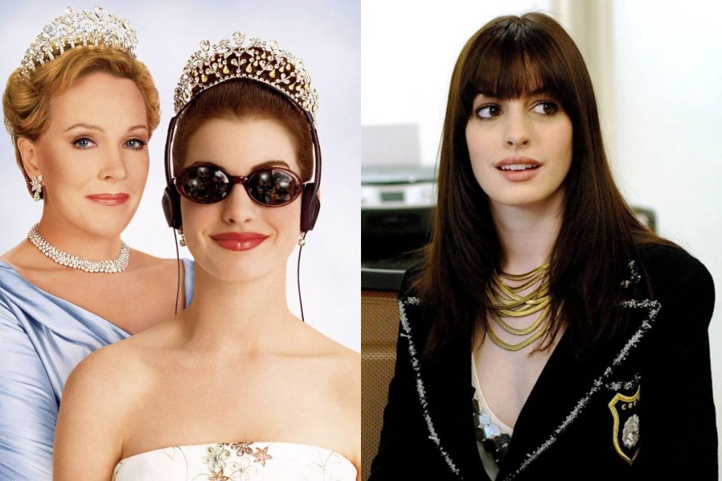 Anne Hathaway Princess Diaries and The Devil Wears Prada
