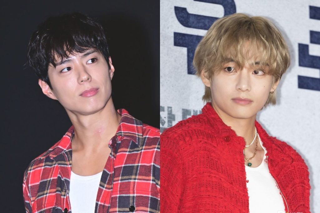 BTS’ V and Park Bo Gum shares a sweet moment during the CELINE fashion show