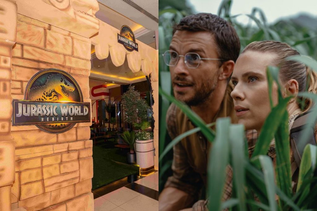 Scarlett Johansson and Jonathan Bailey for Jurassic World Rebirth