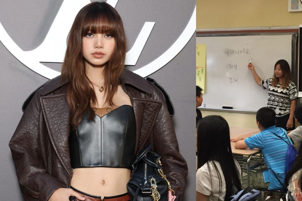 Lisa learning Korean