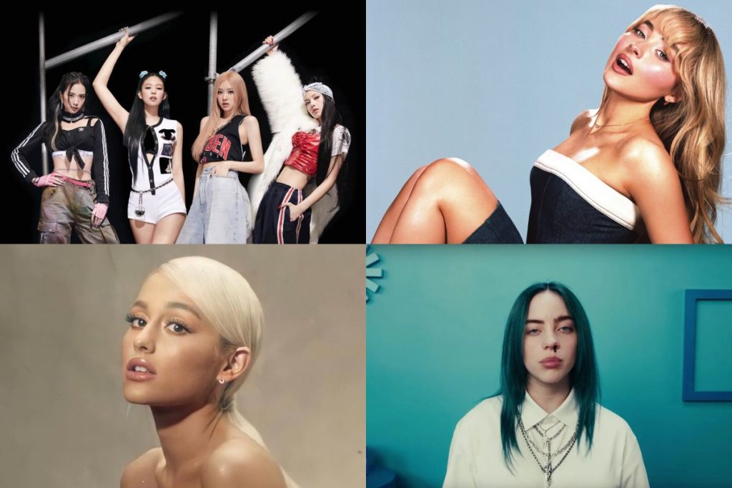 BLACKPINK, Ariana Grande, Billie Eilish, Sabrina Carpenter