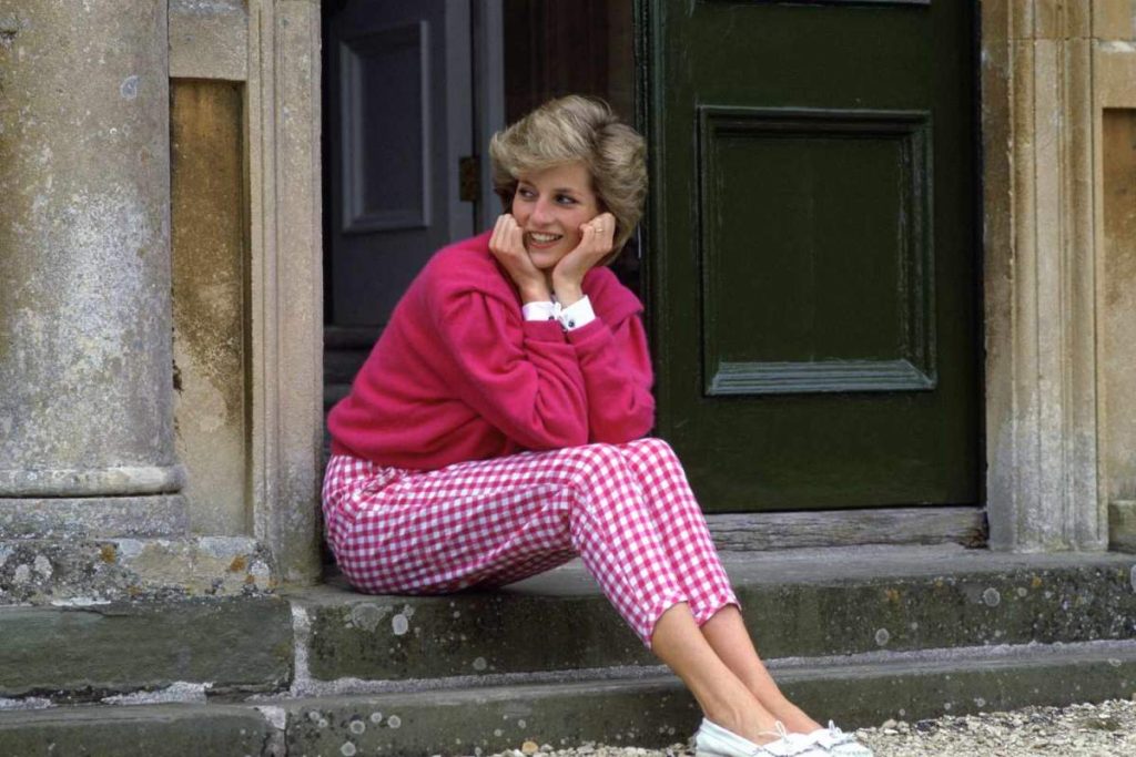 Princess Diana sitting down