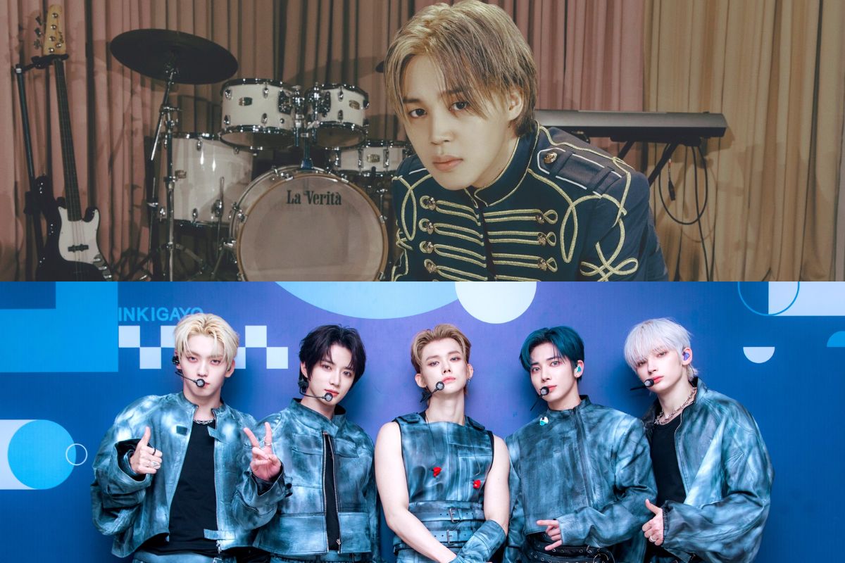 BTS’ Jin was having a good time at TXT’s concert