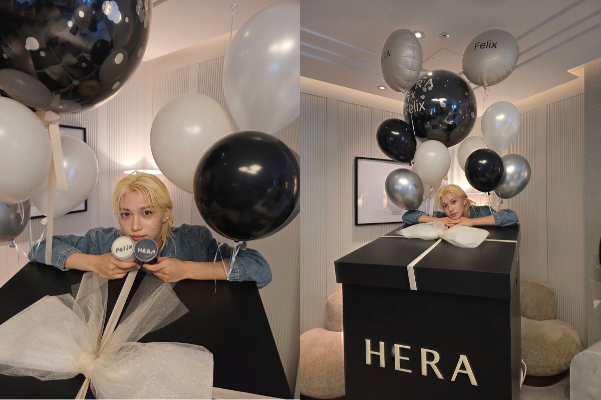 The idol is celebrating his new role as model for HERA beauty