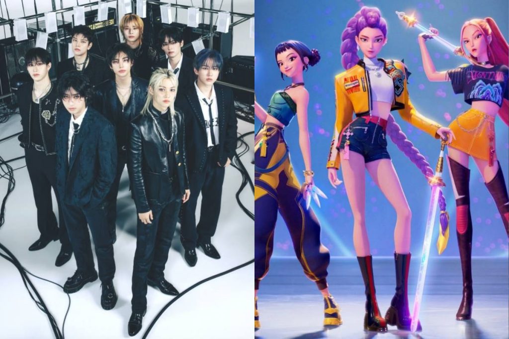 Stray Kids vs KPop Demon HUnters Billboard 200