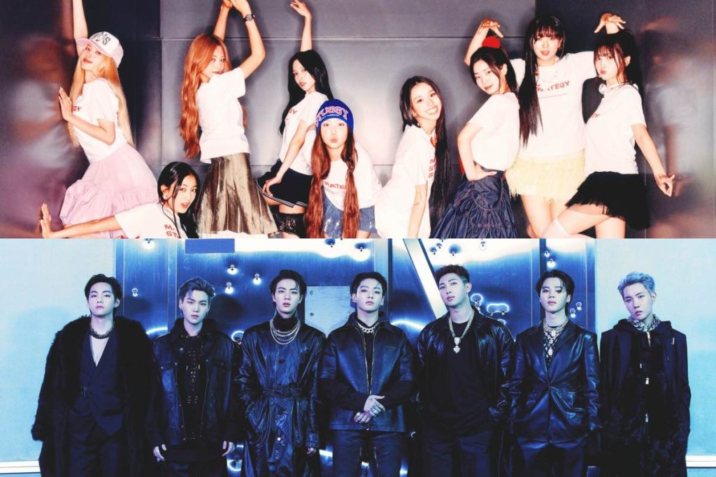 BTS and TWICE music show wins