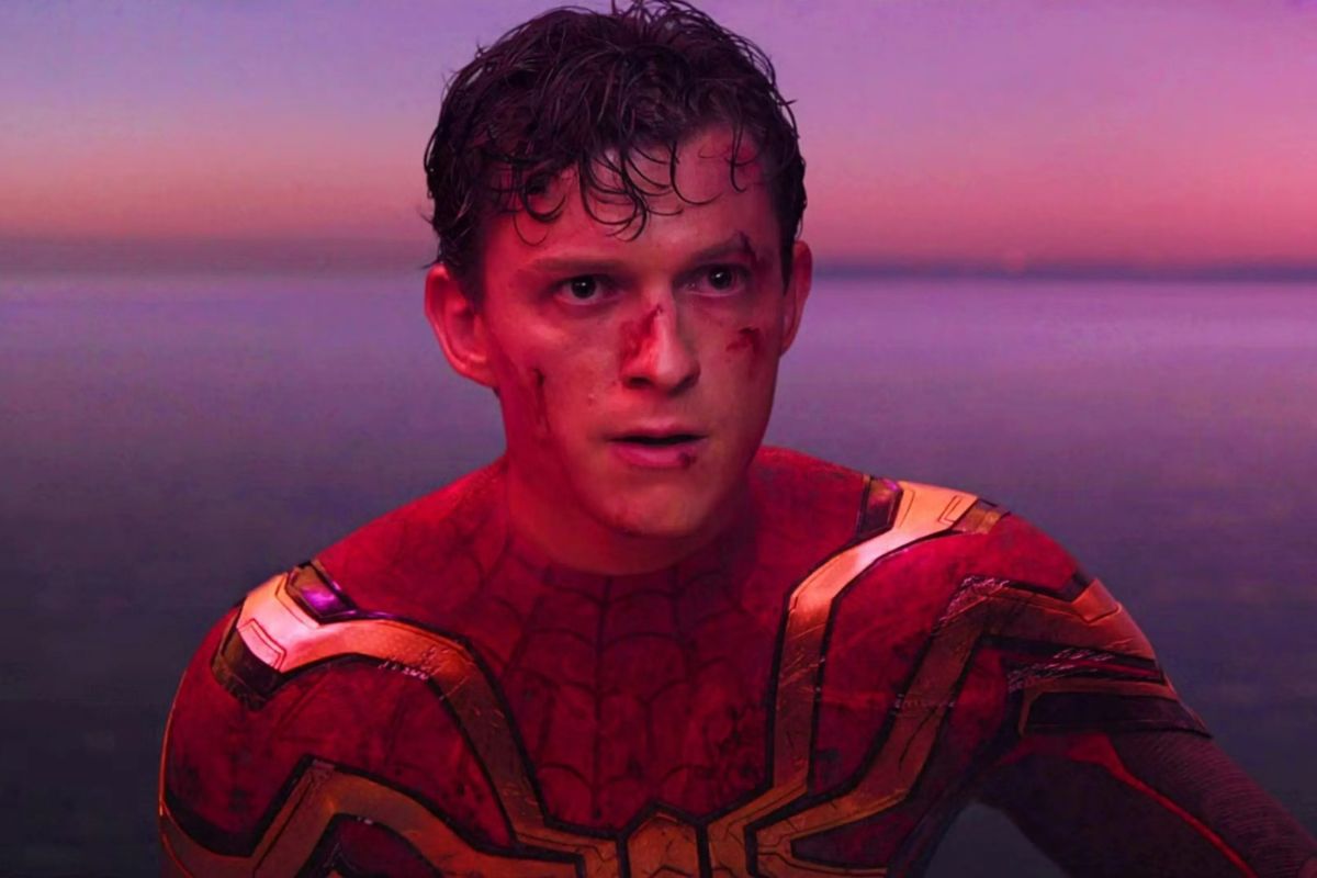 This is the first look at Tom Holland in his new Spider-Man suit