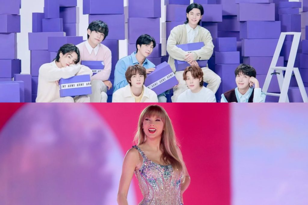 Taylor Swift and BTS Spotify debuts