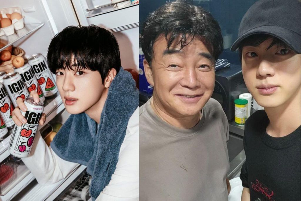 BTS' Jin and Baek Jong Won's highball brand is reported for misleading information