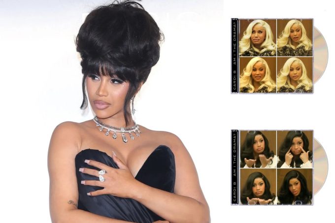 Cardi B courtroom edition album covers