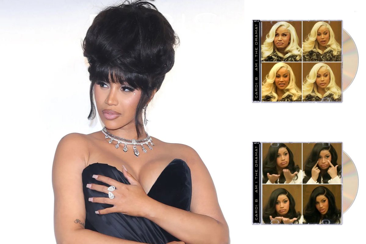 Cardi B courtroom edition album covers
