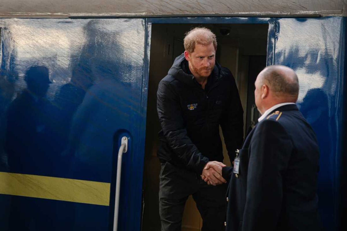 Prince Harry took a train overnight to help Ukraine kids 