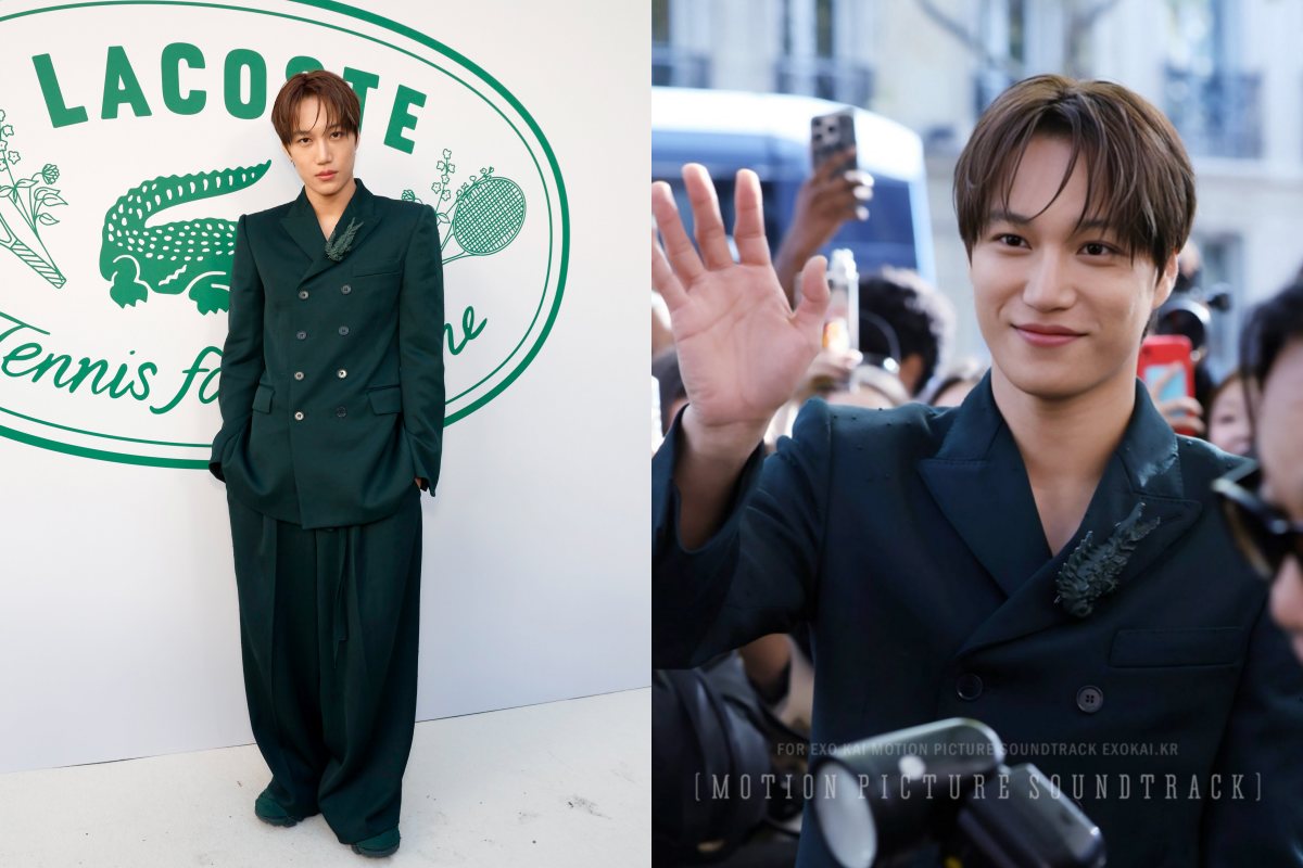 EXO’s Kai stole the show at Lacoste’s Paris Fashion Week