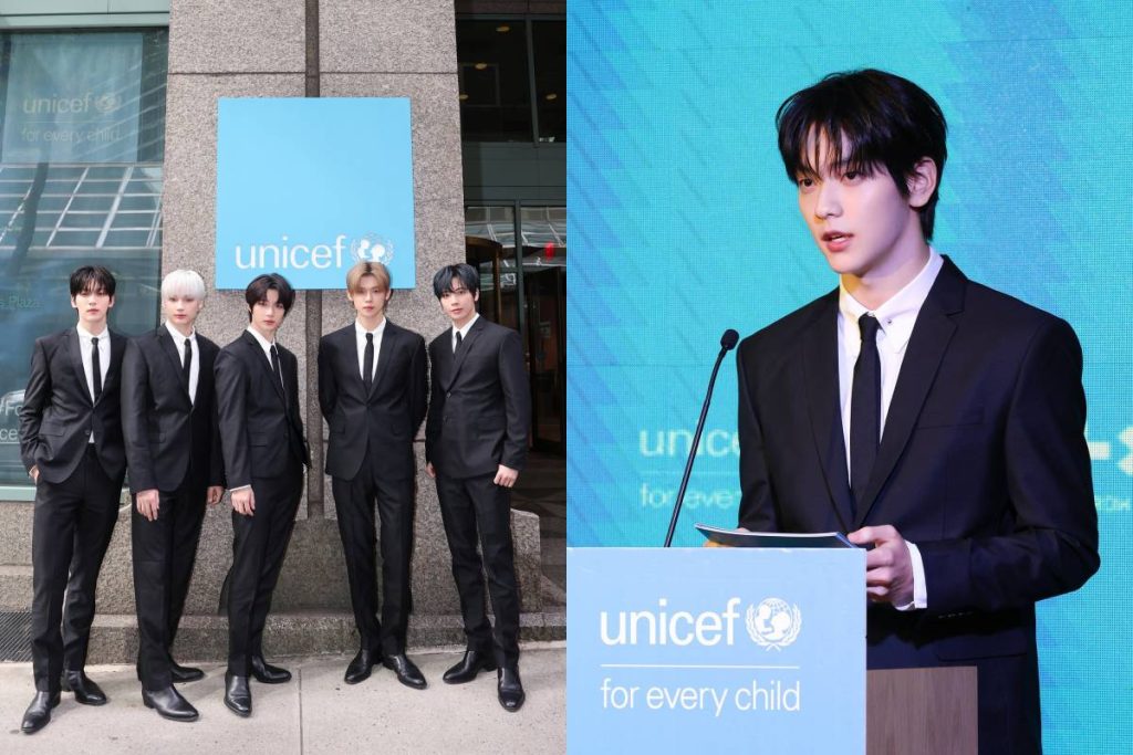 TXT teams up with UNICEF for youth mental health, featuring a speech by member Soobin