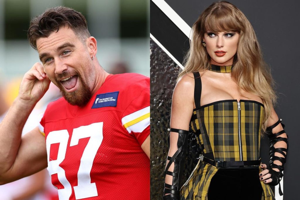 Travis Kelce reacts to a Taylor Swift song about his private parts