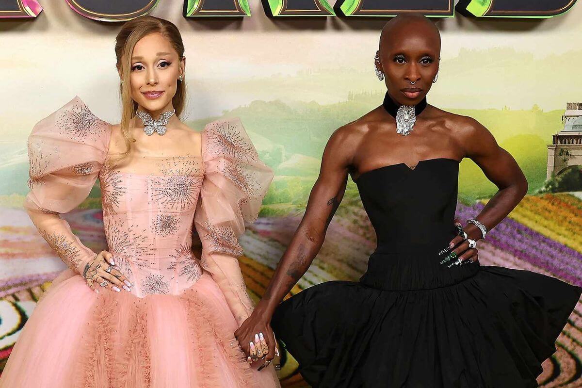 Cynthia Erivo protected Ariana Grande when a fan grabbed her on the red carpet