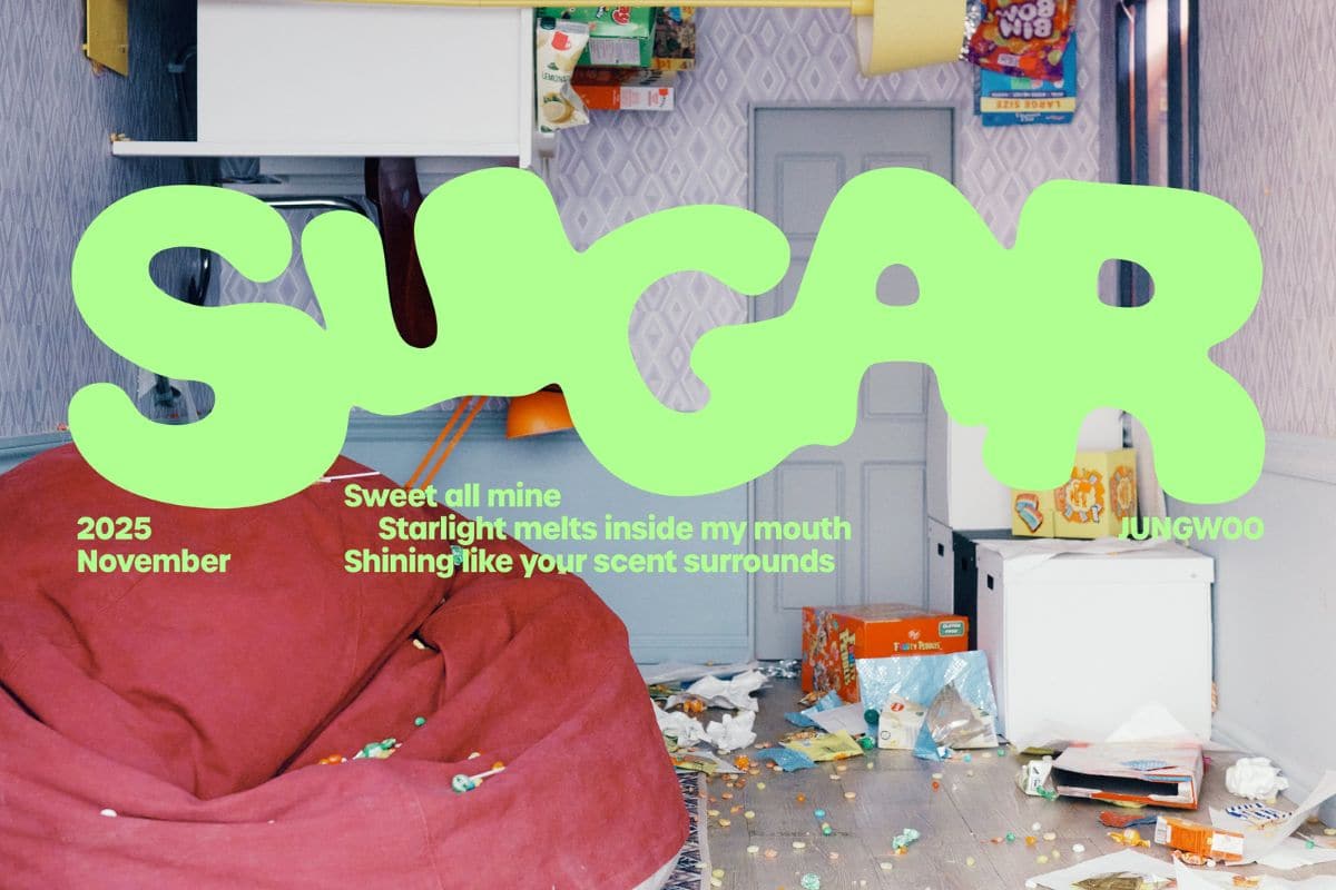 Jungwoo releases sweet picture for SUGAR