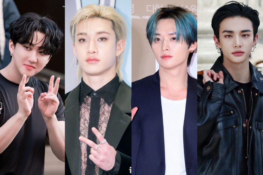 Stray Kids’ Lee Know, Changbin, Hyunjin, and Bang Chan are featured in a new “DO IT” teaser image