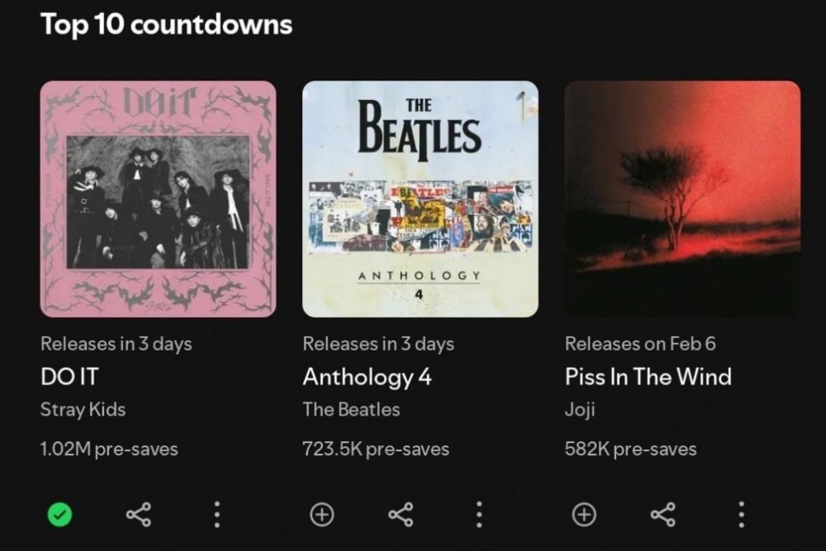 Stray kids joins Taylor Swift and Tame Imapala has the only artists to have 1 million pre-save album 