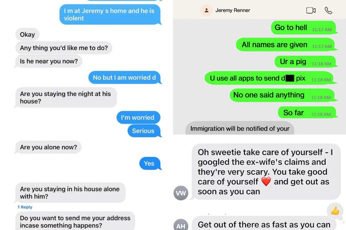 Jeremy Renner wants to send ICE to Yi Zhou