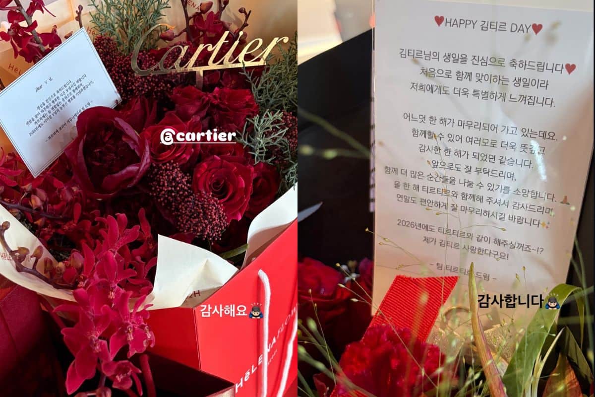 TIRTIR and Cartier send heartful messages to V on his 30th birthday 