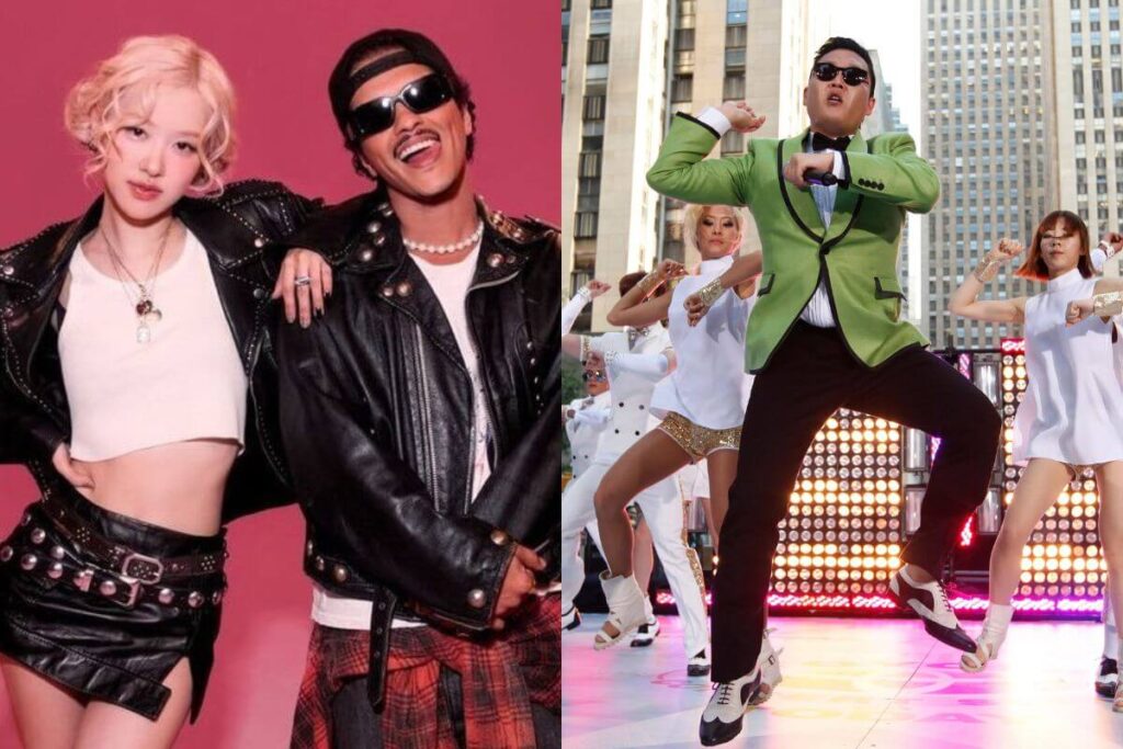 Bruno Mars compares BLACKPINK's Rosé's 'APT.' impact to the 'Gangnam Style' phenomenon Bruno Mars compares BLACKPINK's Rosé's 'APT.' impact to the 'Gangnam Style' phenomenon