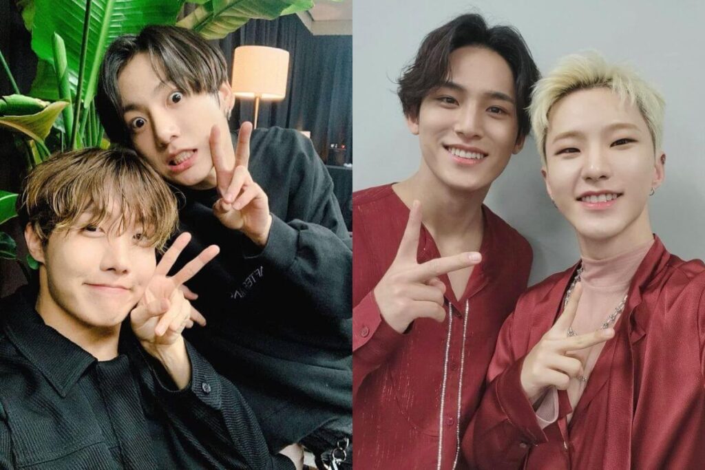 Jungkook, J-Hope, Mingyu, and Hoshi were spotted at G-Dragon's concert