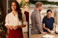 Meghan Markle laughs at Prince Harry's joke that he prefers her mom Doria's cooking during Christmas special