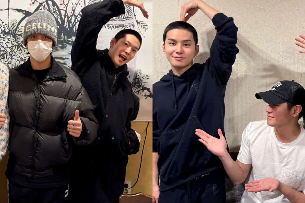 The two idols made a big one heart ahead of enlistment 