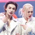 Stray Kids Felix and Hyunjin hugged so tight that their pants belts hooked