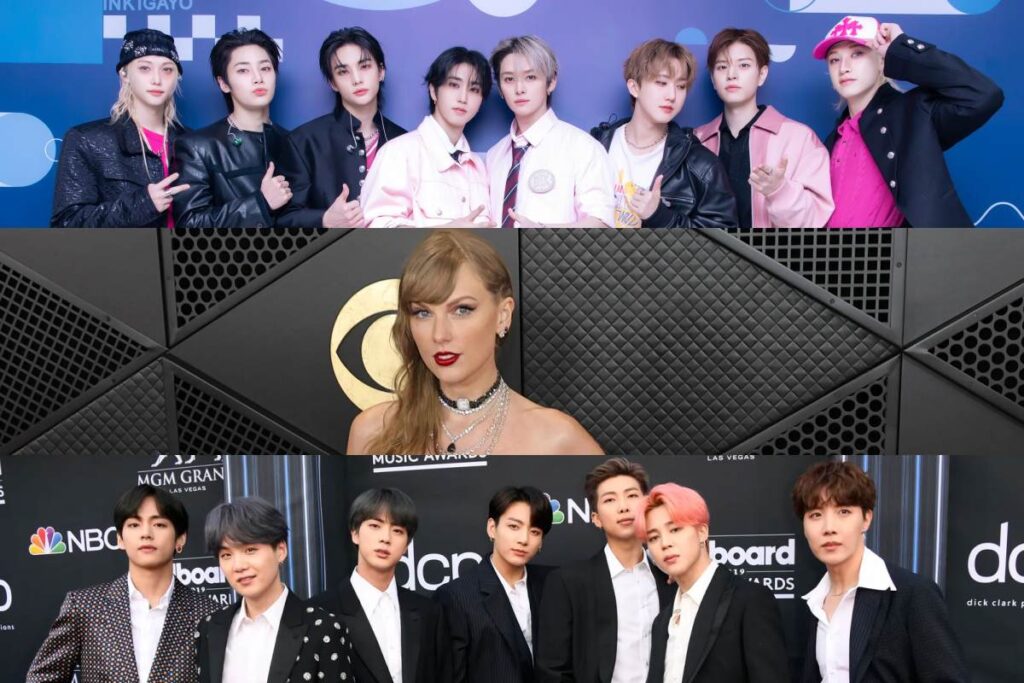 Taylor Swift, Stray Kids, and BTS on the 2020s Billboard 200 #1 albums list