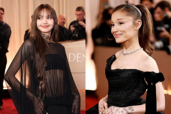 BLACKPINK's Lisa and Ariana Grande face a wardrobe malfunction at their 2026 Golden Globes encounter