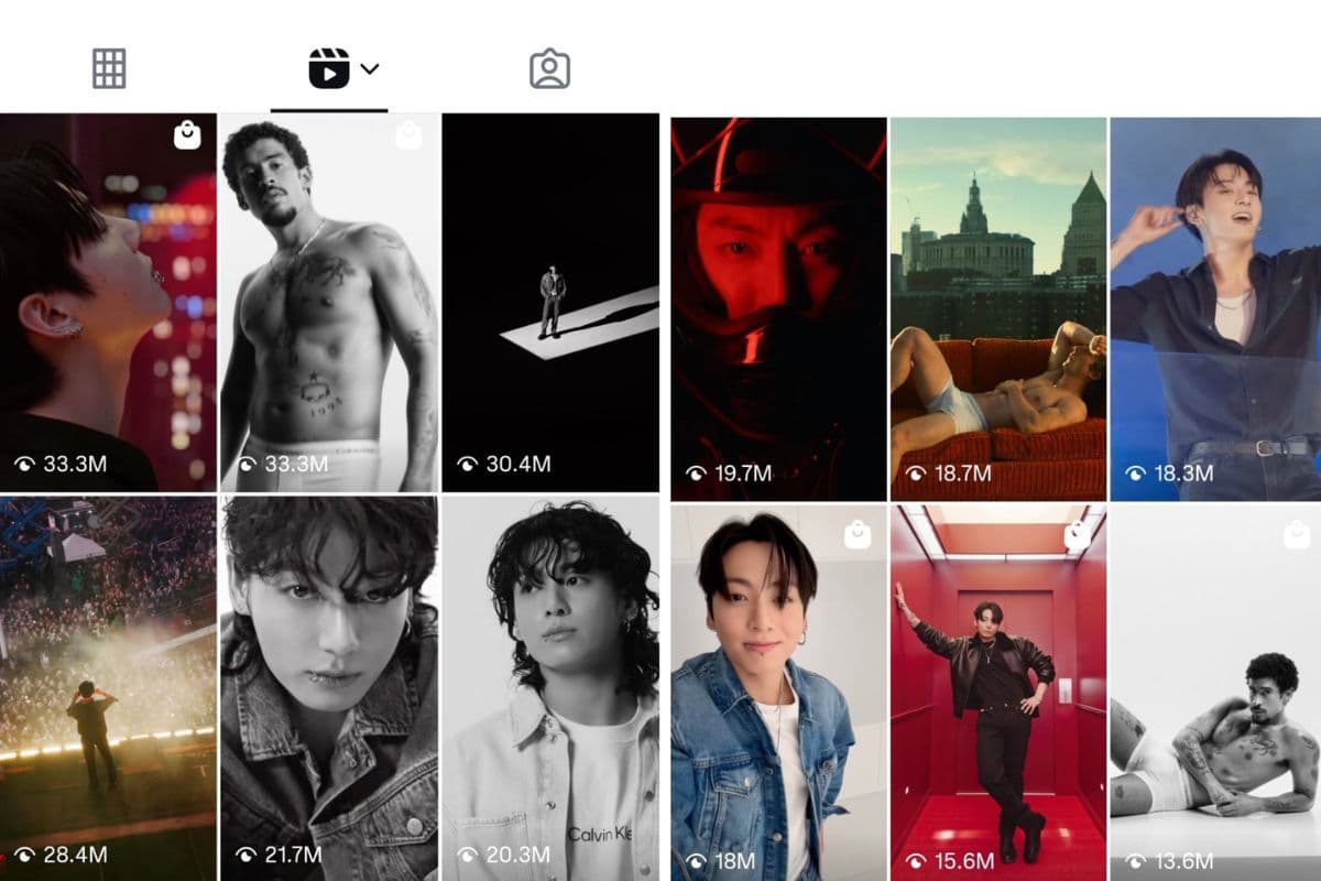 BTS Jungkook's views are crazy on instagram