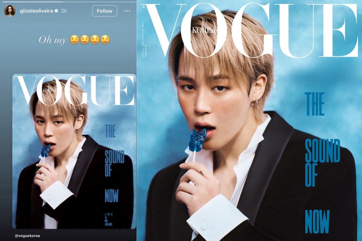 Brazilian supermodel praises BTS' Jimin’s VOGUE photoshoot The Victoria Secret model loves Jimin!