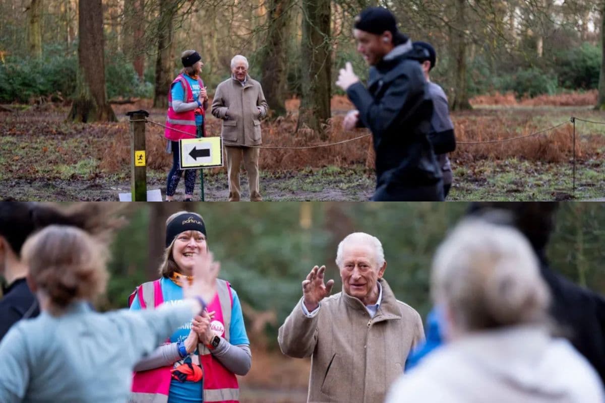 This is the second year, King Charles III visits the joggers 