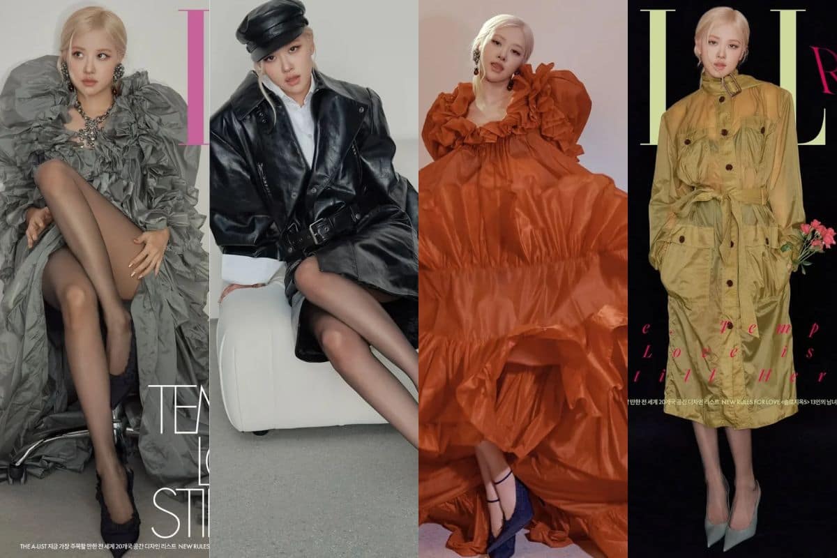 BLACKPINK rosé had different covers for Elle Korea 
