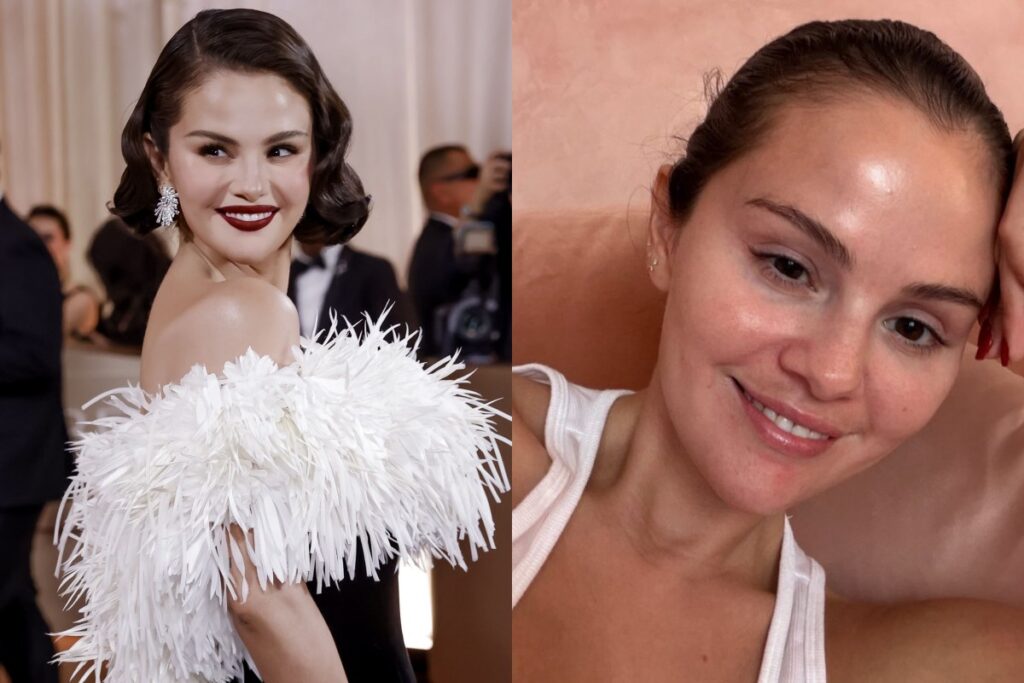 Selena Gomez posts a selfie with no makeup after attending high-profile events