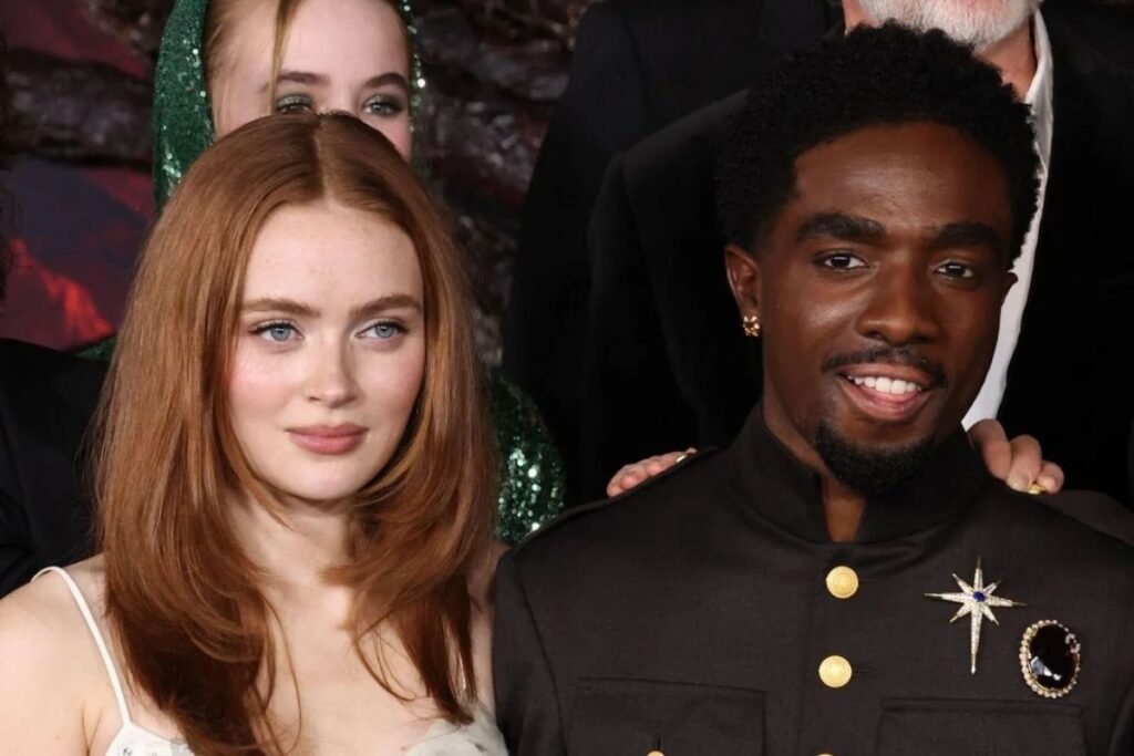 Stranger Things A viral video of Sadie Sink and Caleb McLaughlin cuddling on set sparks dating rumors