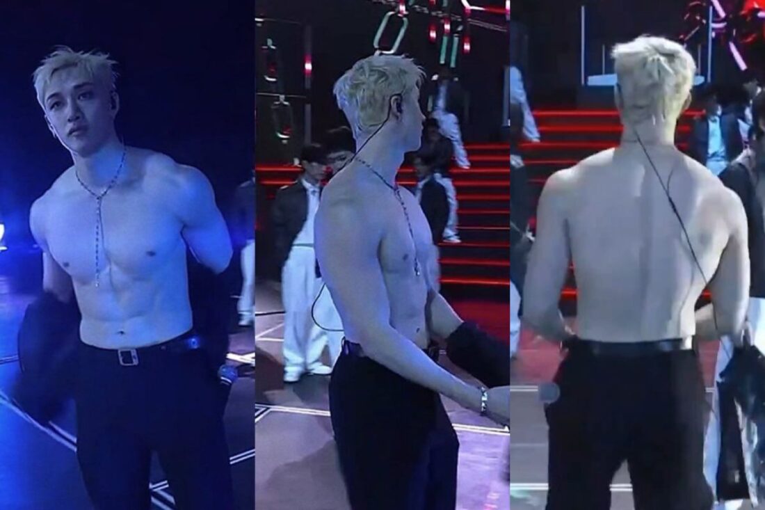 Stray Kids' Bang Chan gets shirtless on stage at the 2026 Golden Disc ...