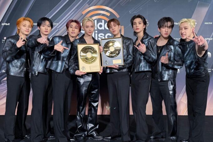 Stray Kids' Bang Chan had the sweetest shy reaction when he was caught throwing hearts