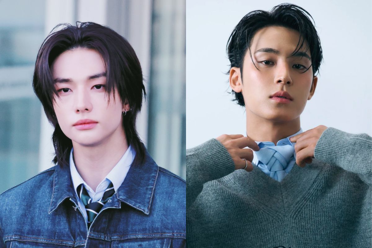 Stray Kids Hyunjin And Felix Pose Alongside Emmanuel Macron