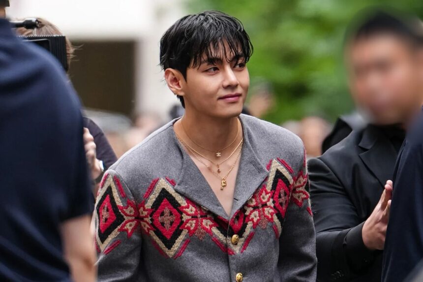 BTS' V gives fans a tour of his new home during a recent live broadcast