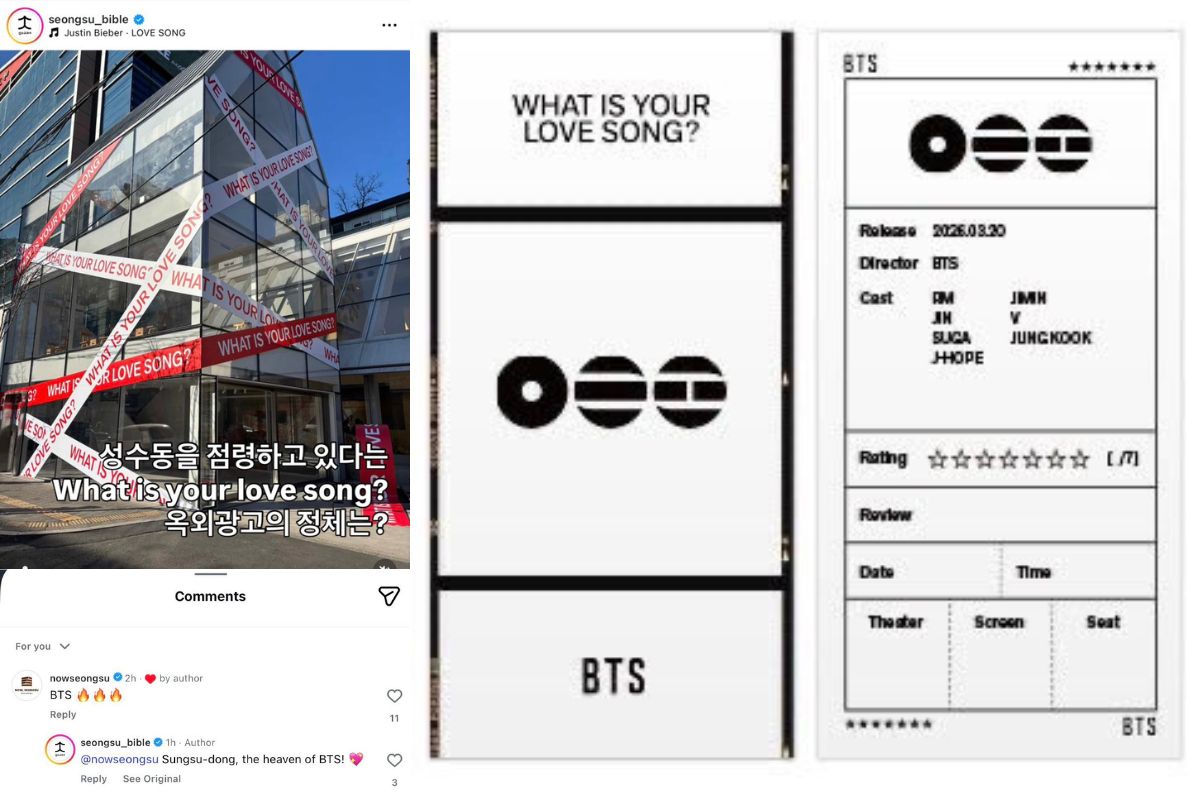 Seoul buildings were wrapped with a mysterious question, and rumors say it's about BTS' comeback