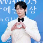 Byeon Woo Seok goes viral after hilariously posing with a long black wig