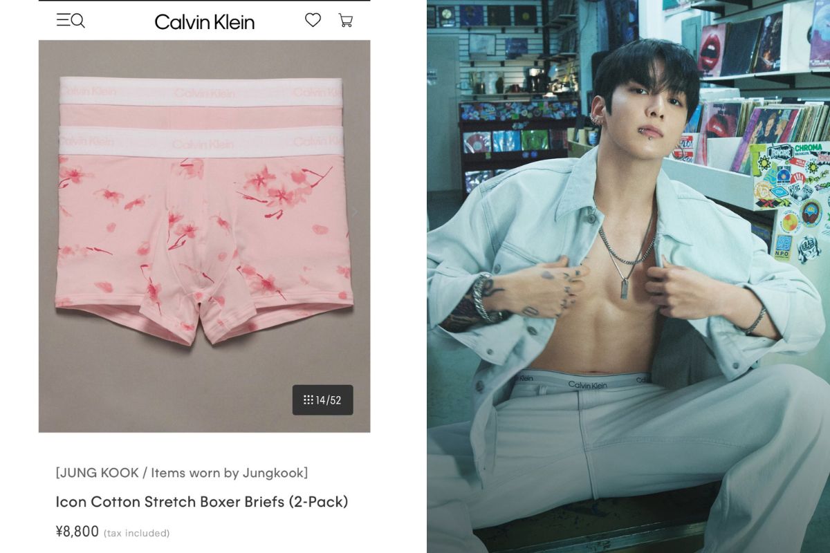 Calvin Klein Japan tagged a new model of boxer briefs as an item worn by BTS' Jungkook