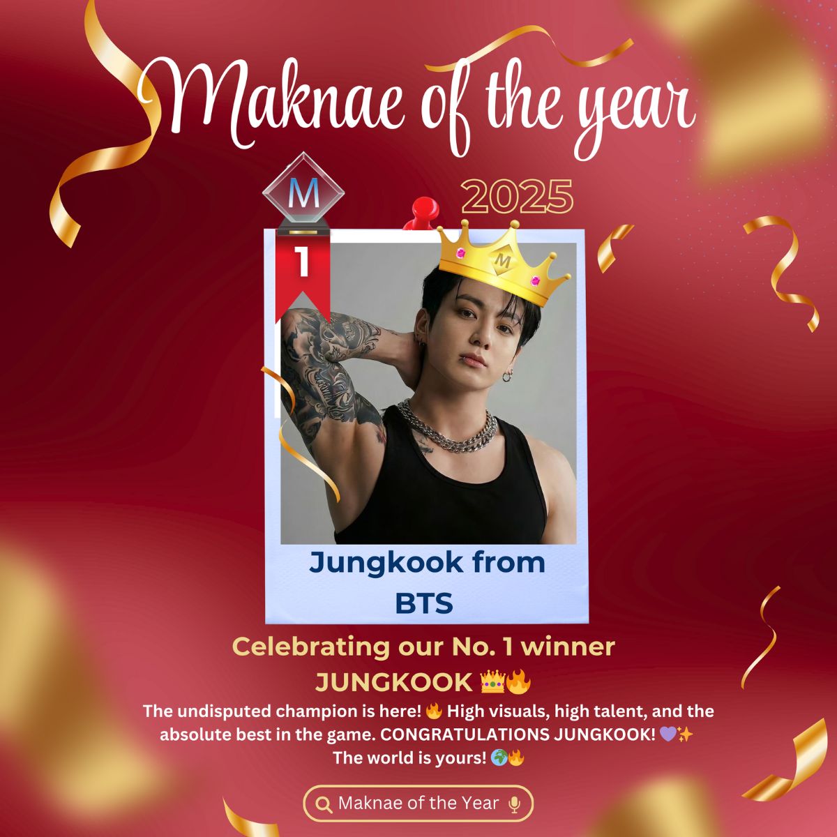 JUNGKOOK IS THE MAKNAE OF THE YEAR 2025