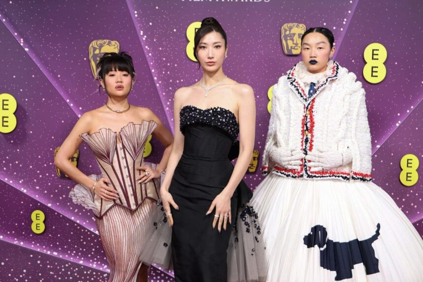 Kpop Demon Hunters’ HUNTRX makes a special performance at the BAFTA Film Awards