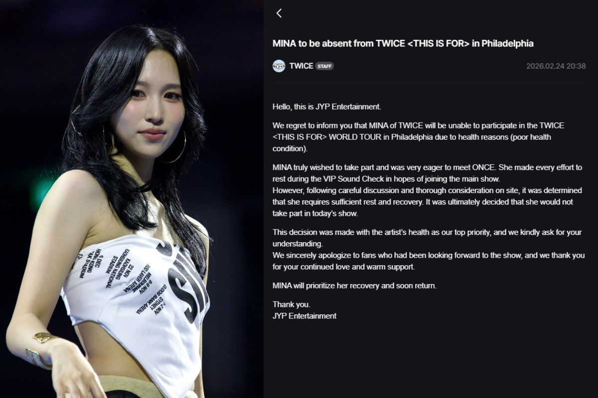 TWICE's Mina won't participate in the upcoming ‘THIS IS FOR’ concert in the U.S. due to health issues