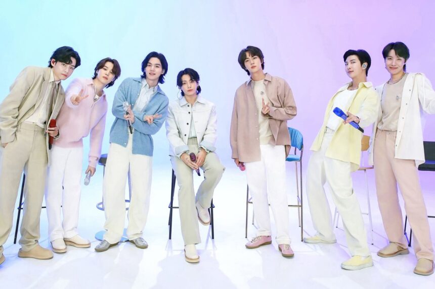 Seoul buildings were wrapped with a mysterious question, and rumors say it's about BTS' comeback