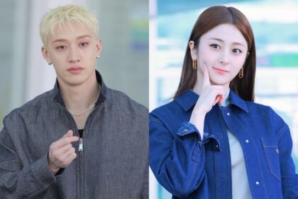 Stray Kids' Bang Chan makes a sweet gesture to protect LE SSERAFIM's Yunjin amid a huge crowd